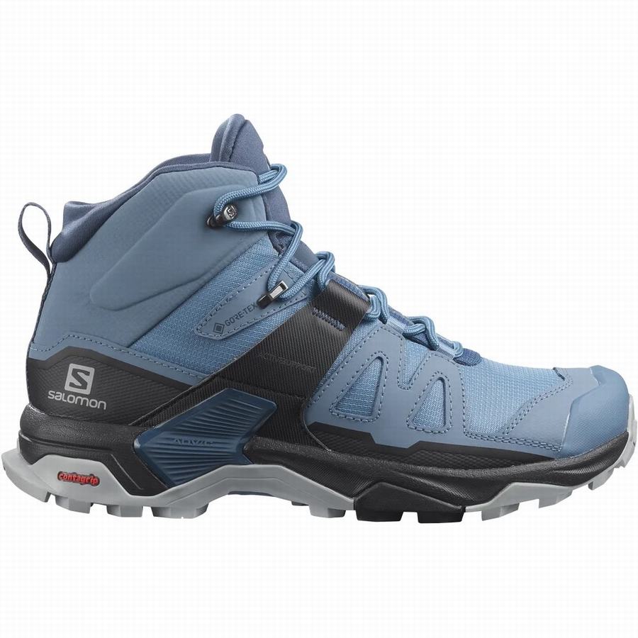 Salomon X Ultra 4 Mid Gore-tex Ghete Trekking Dama Albastri (EMG1855PU)